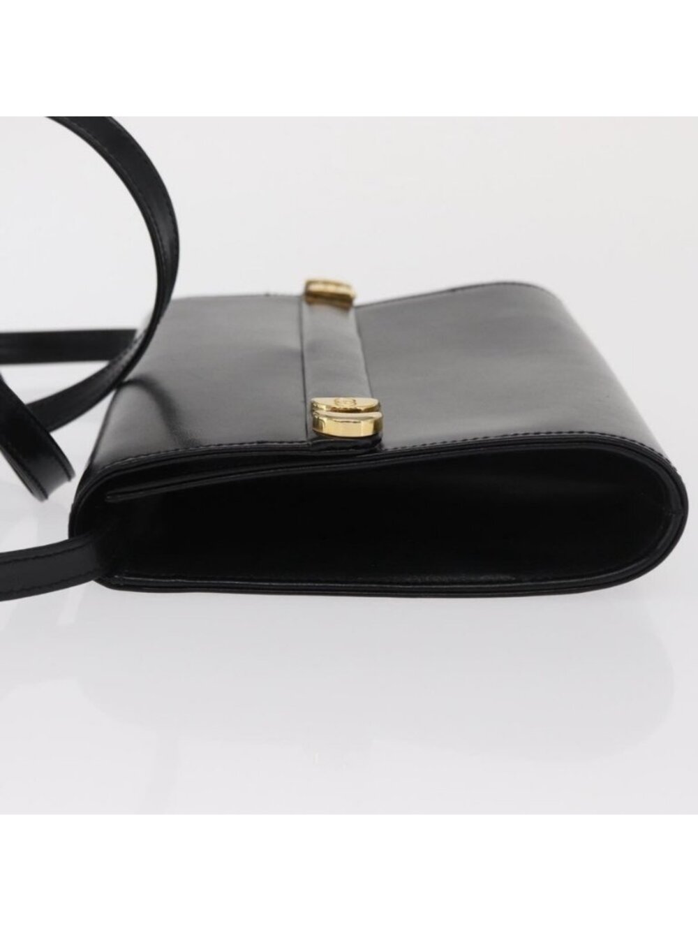 Authentic GUCCI Shoulder Bag Leather Black Gold 004 056 0209 - Picture 12 of 16